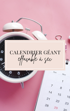 Load image into Gallery viewer, Calendrier géant effaçable à sec