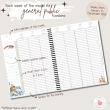 Load image into Gallery viewer, Agenda grand public version anglaise 2026