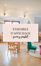 Load image into Gallery viewer, Menu du jour imprimé (groovy pastel)
