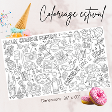 Load image into Gallery viewer, Coloriage géant estival
