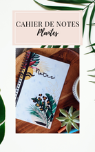 Load image into Gallery viewer, Cahier de notes plantes
